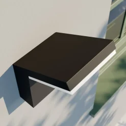 Arcchio LED buiten wandlamp Yolena, antraciet, aluminium, 21cm