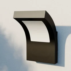 Arcchio LED buiten wandlamp Advik, IP65, antraciet, metaal