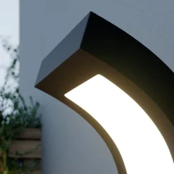 Arcchio LED buiten wandlamp Advik, IP65, antraciet, metaal