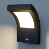 Arcchio LED buiten wandlamp Advik, antraciet, IP54, sensor