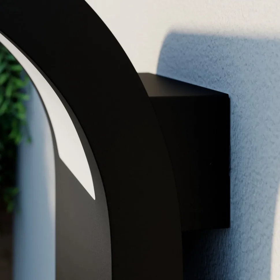 Arcchio LED buiten wandlamp Advik, antraciet, IP54, sensor