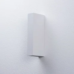 Arcchio LED buiten wandlamp Brinja, wit, metaal, IP65