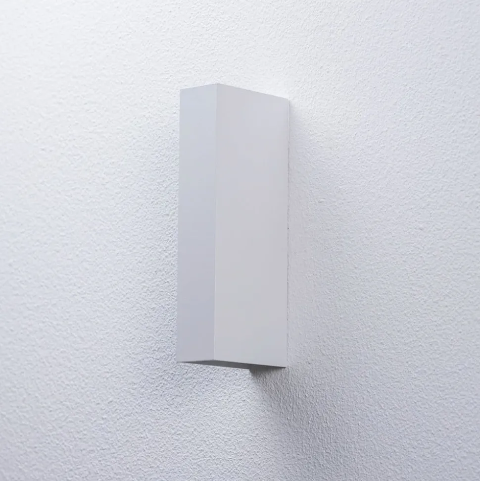 Arcchio LED buiten wandlamp Brinja, wit, metaal, IP65