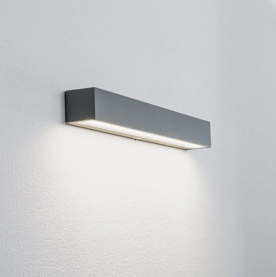 Arcchio LED buitenwandlamp Lengo, CCT, 50 cm, 1-lamp, grijs