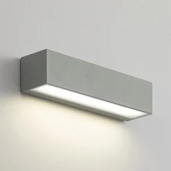 Arcchio LED buitenwandlamp Lengo, CCT, 25 cm, 1-lamp, grijs