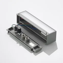 Arcchio LED buitenwandlamp Lengo, CCT, 25 cm, 1-lamp, grijs