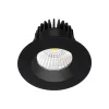 Arcchio LED downlight Aryx, zwart, 2.700K