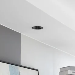 Arcchio LED downlight Aryx, zwart, 2.700K