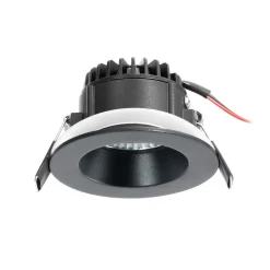 Arcchio LED downlight Aryx, zwart, 2.700K