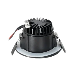 Arcchio LED downlight Aryx, zwart, 2.700K