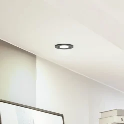 Arcchio LED downlight Eliar rond zwart CCT zwenkbaar