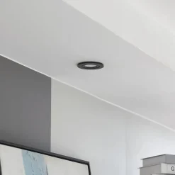 Arcchio LED downlight Eliar rond zwart CCT zwenkbaar