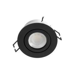 Arcchio LED downlight Eliar rond zwart CCT zwenkbaar