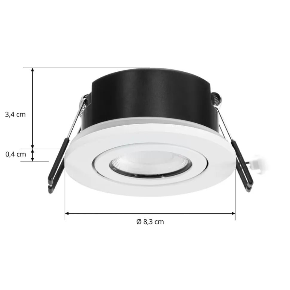 Arcchio LED downlight Eliar rond wit CCT zwenkbaar