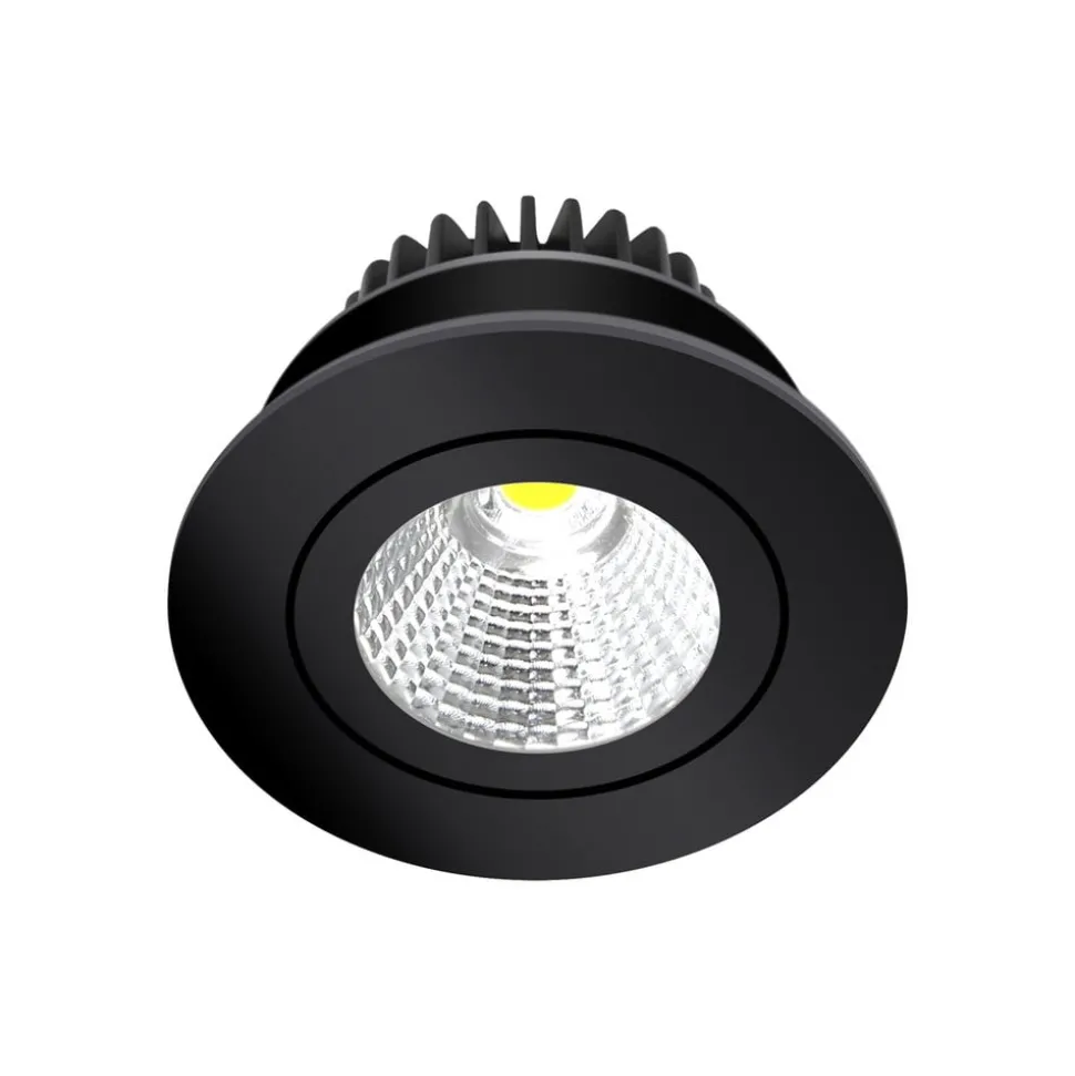 Arcchio LED downlight Jyra, zwart, 4.000K