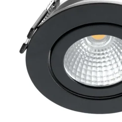 Arcchio LED downlight Jyra, zwart, 4.000K