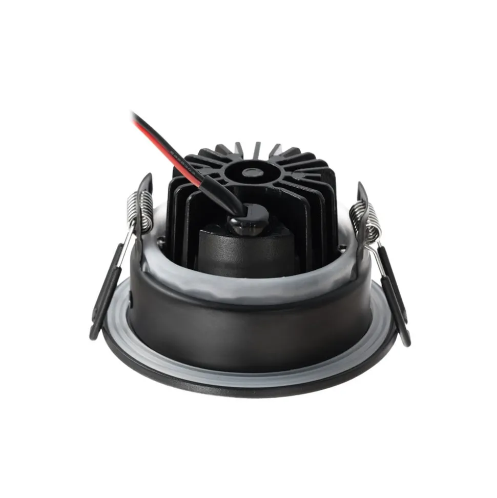 Arcchio LED downlight Jyra, zwart, 4.000K