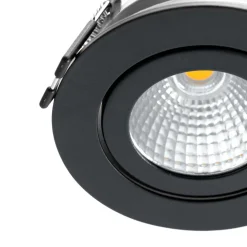 Arcchio LED downlight Jyra, zwart, 2.700K