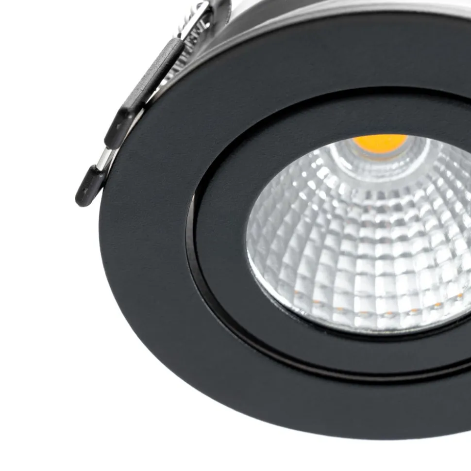 Arcchio LED downlight Jyra, zwart, 2.700K
