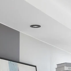 Arcchio LED downlight Jyra, zwart, 3.000K