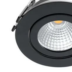 Arcchio LED downlight Jyra, zwart, 3.000K