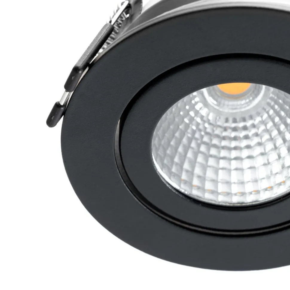 Arcchio LED downlight Jyra, zwart, 3.000K