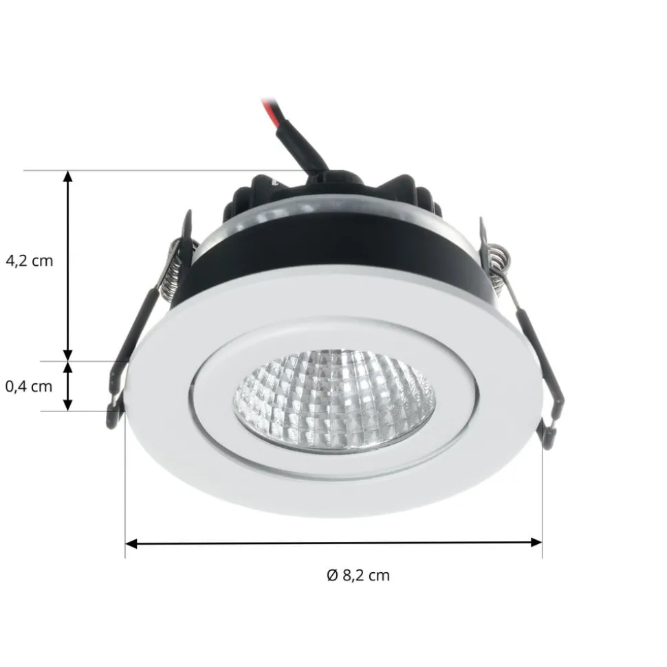 Arcchio LED downlight Jyra, wit, 2.700K