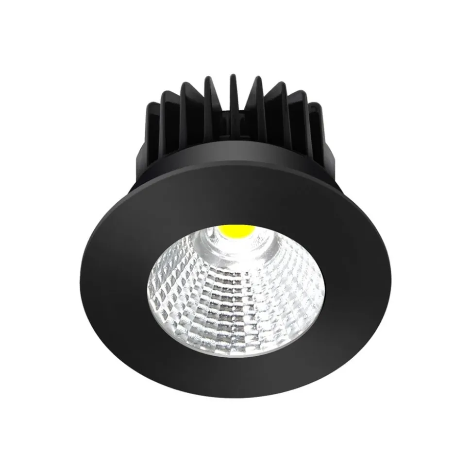 Arcchio LED downlight Lirin, zwart, 2.700K