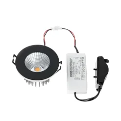 Arcchio LED downlight Lirin, zwart, 2.700K