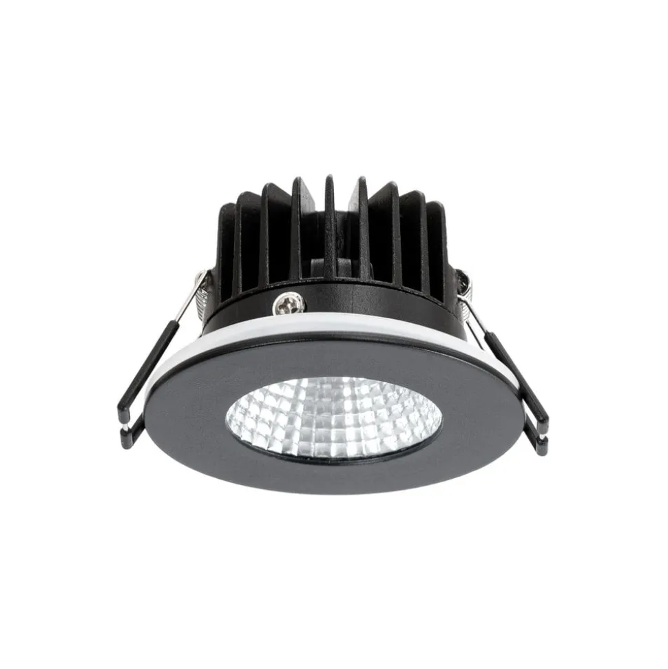 Arcchio LED downlight Lirin, zwart, 2.700K