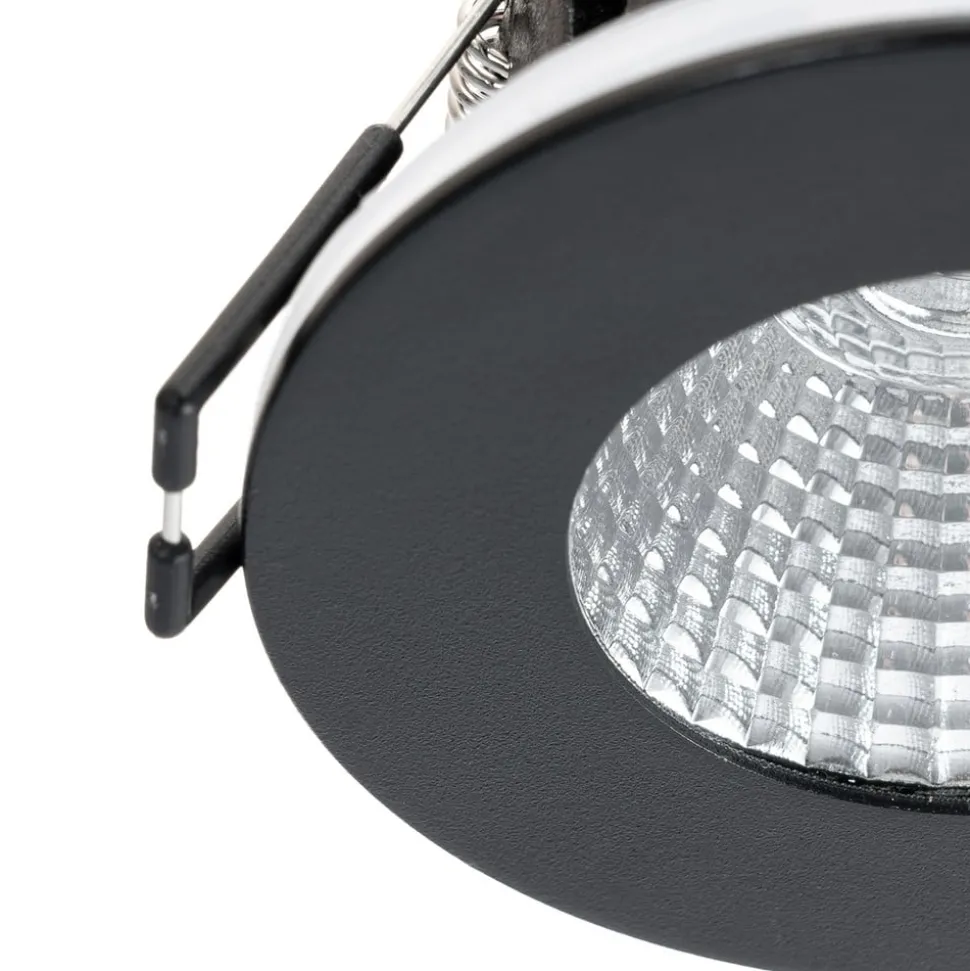 Arcchio LED downlight Lirin, zwart, 2.700K