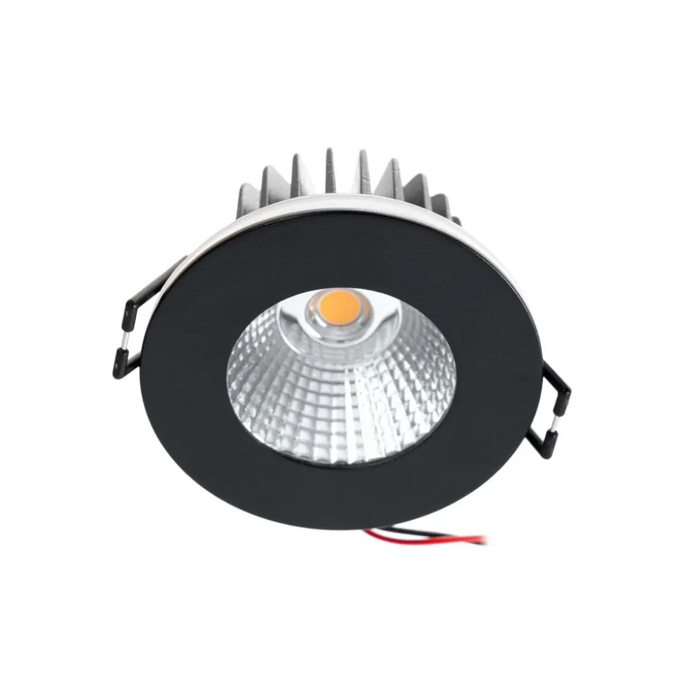 Arcchio LED downlight Lirin, zwart, 2.700K