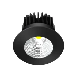 Arcchio LED downlight Lirin, zwart, 4.000K