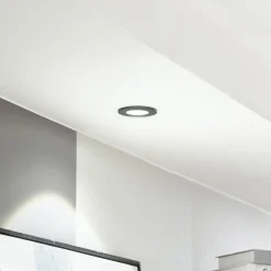 Arcchio LED downlight Lirin, zwart, 4.000K