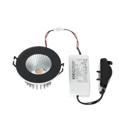 Arcchio LED downlight Lirin, zwart, 4.000K
