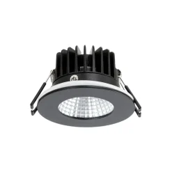 Arcchio LED downlight Lirin, zwart, 4.000K