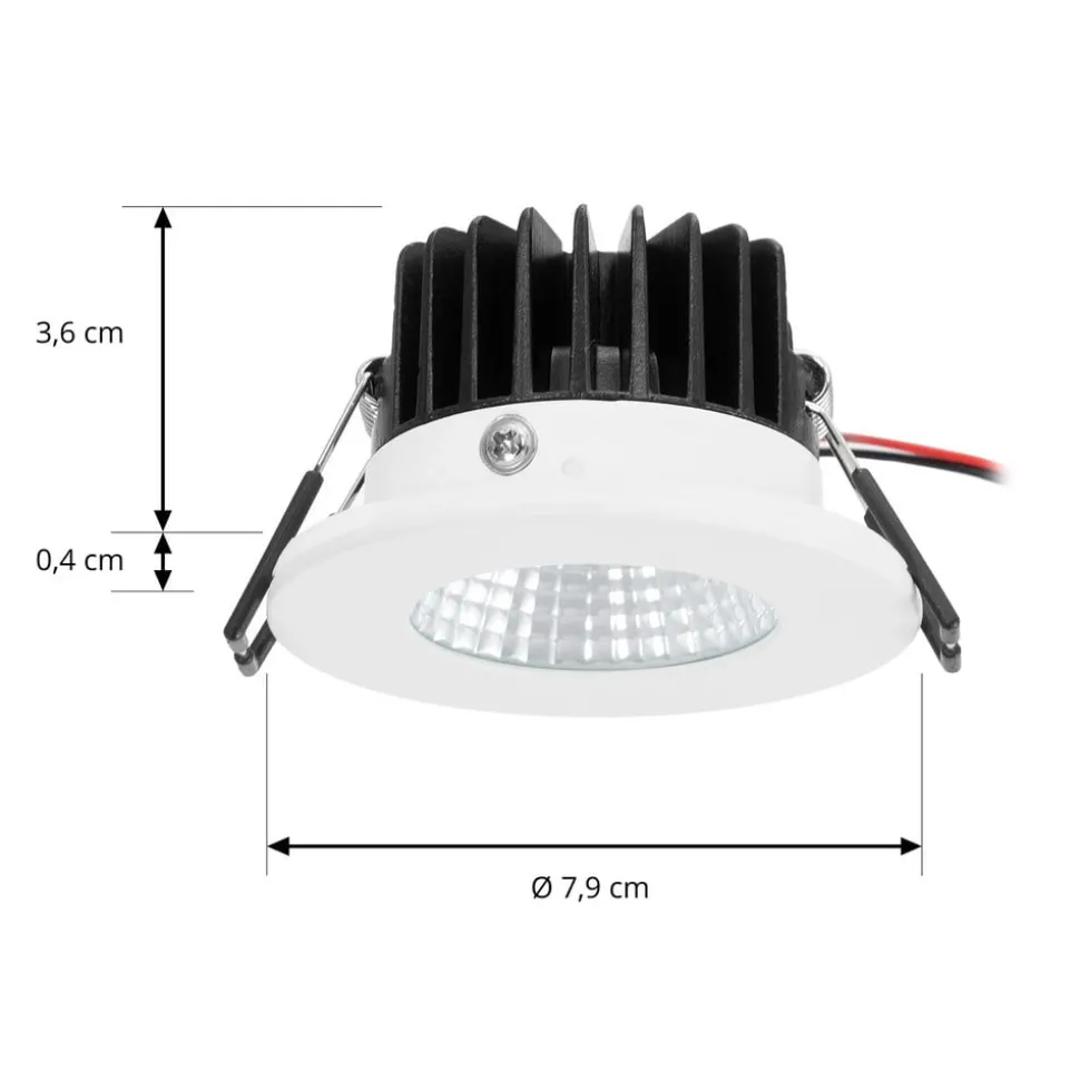Arcchio LED downlight Lirin, wit, 2.700K