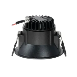 Arcchio LED downlight Niria, zwart, 3.000K