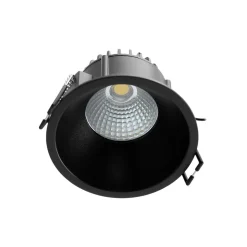 Arcchio LED downlight Niria, zwart, 3.000K