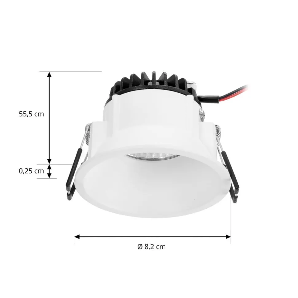 Arcchio LED downlight Niria wit, 3.000K