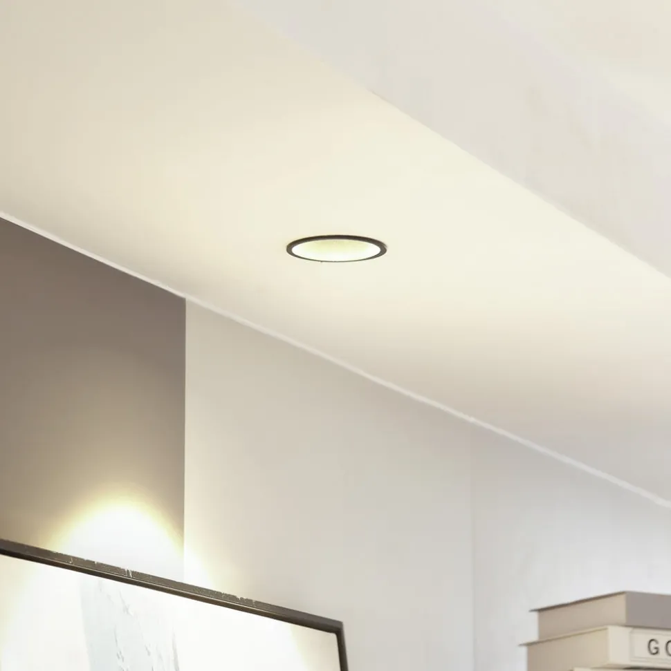 Arcchio LED downlight Niria, zwart, 2.700K