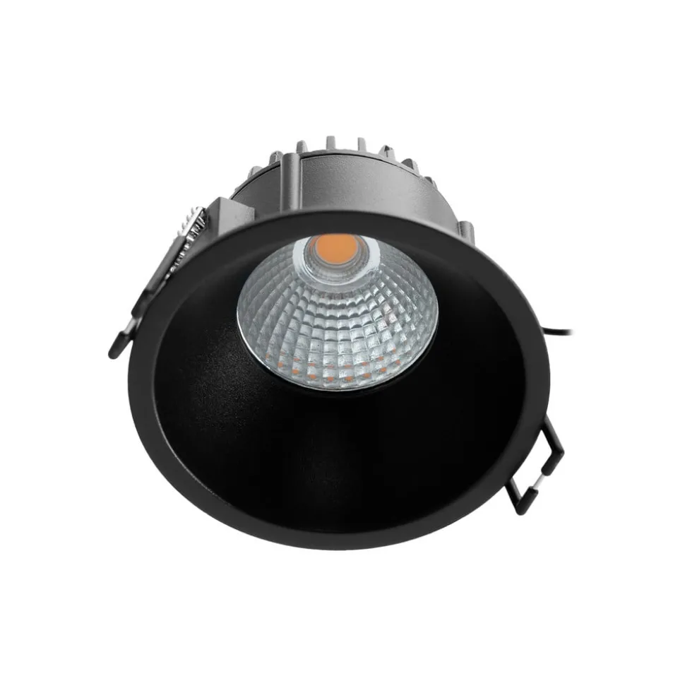 Arcchio LED downlight Niria, zwart, 2.700K