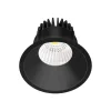 Arcchio LED downlight Niria, zwart, 4.000K