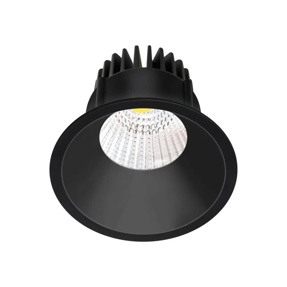 Arcchio LED downlight Niria, zwart, 4.000K