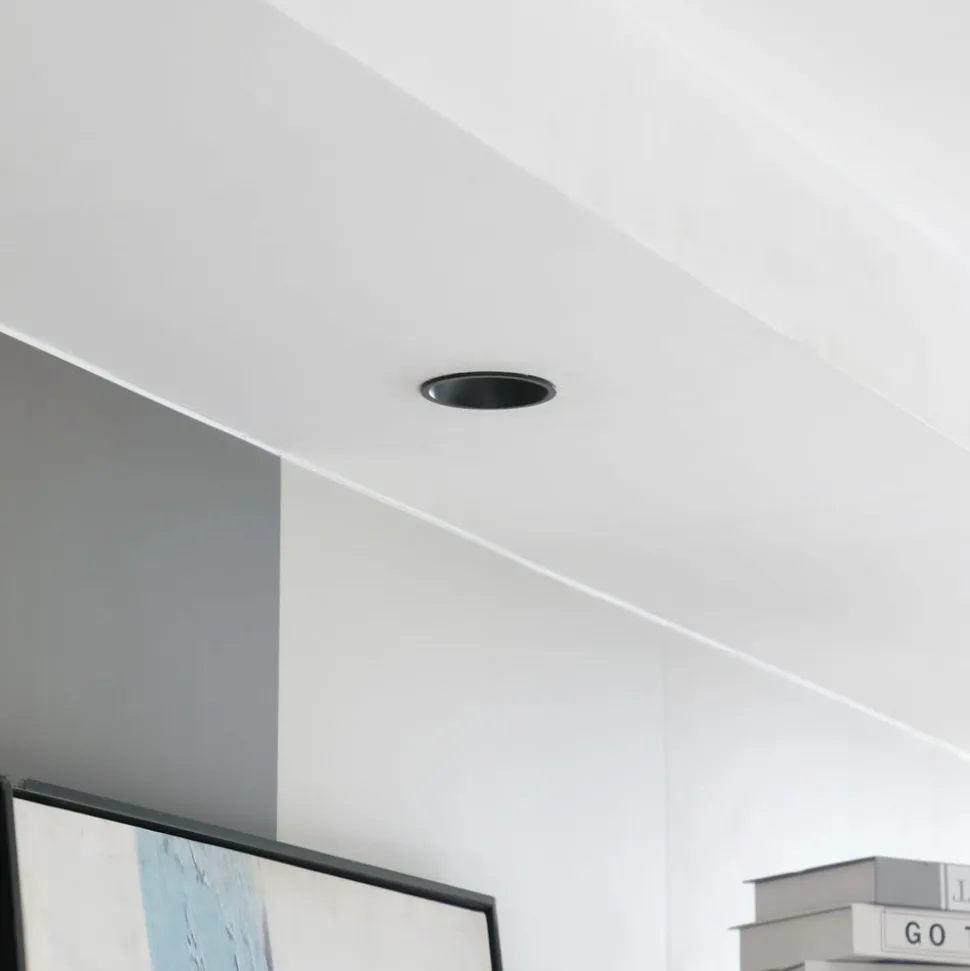 Arcchio LED downlight Niria, zwart, 4.000K