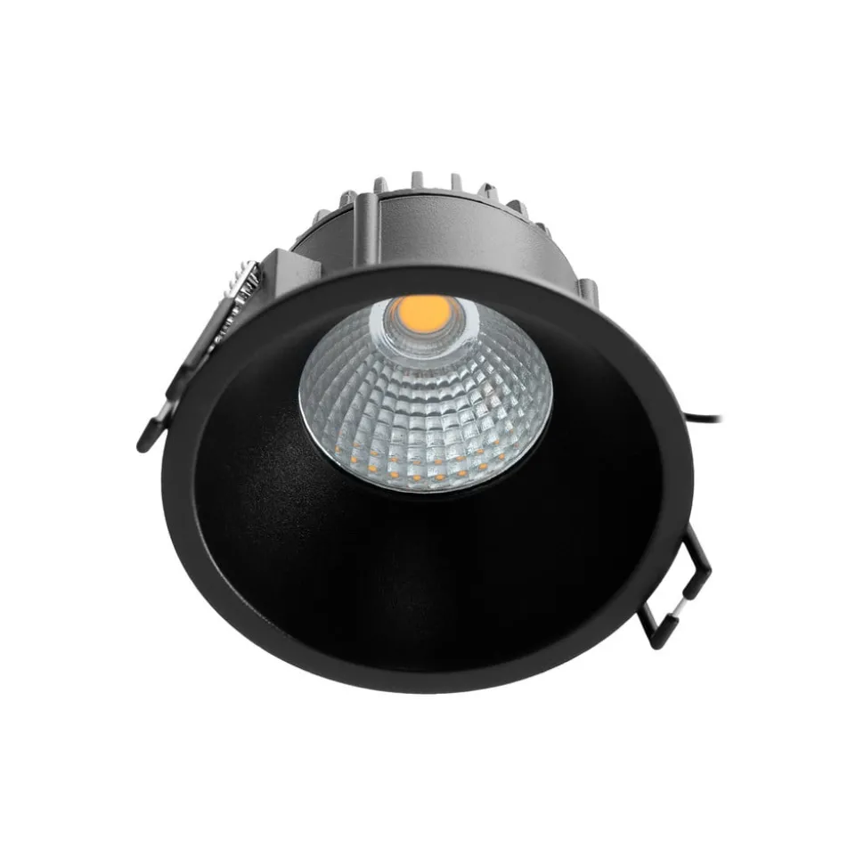 Arcchio LED downlight Niria, zwart, 4.000K