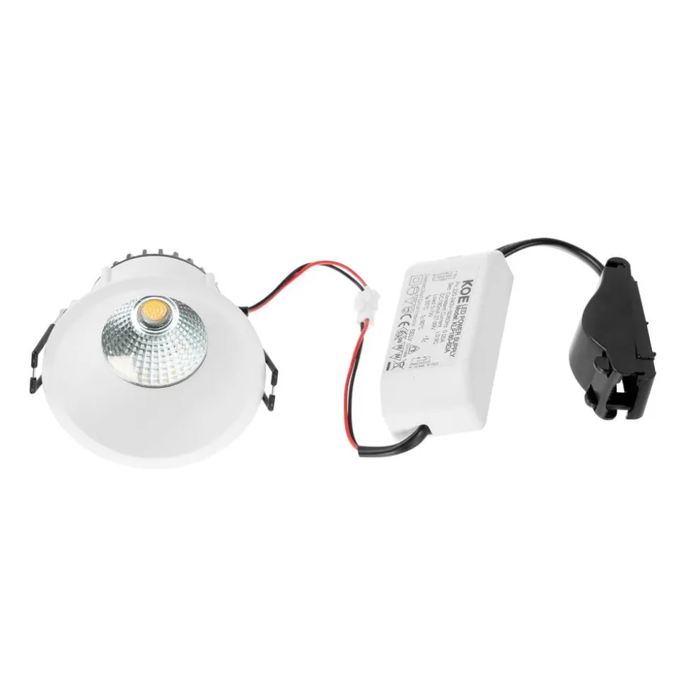 Arcchio LED downlight Niria, wit, 4.000K