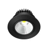 Arcchio LED downlight Zarik zwart, 3.000K