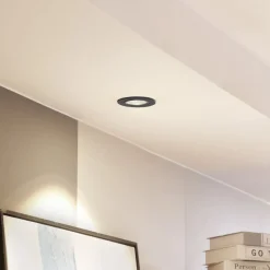 Arcchio LED downlight Zarik zwart, 3.000K