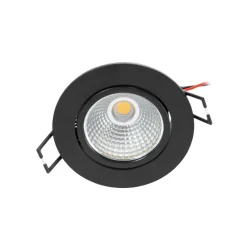 Arcchio LED downlight Zarik zwart, 3.000K
